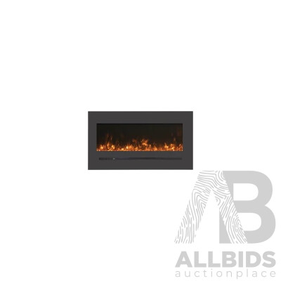 Amantii 34'' Linear Electric Fireplace (WM-FML-34-4023-STL) - ORP$2699