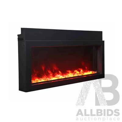 Amantii Panorama 30'' BI Extra Slim Electric Fireplace (BI-30-XTRASLIM) 