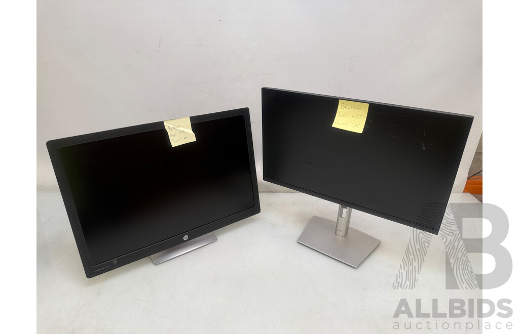 HP EliteDisplay (E242) + Dell P2422H (Not Powering ON)