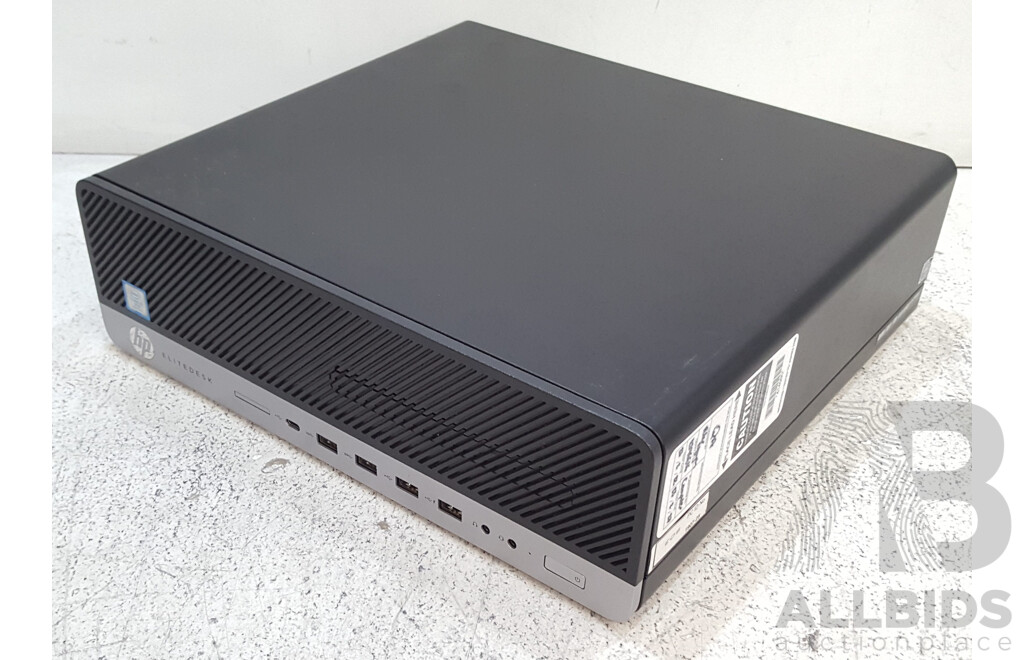 HP EliteDesk 800 G4 SFF Intel Core i7 (8700) 3.20GHz-4.60GHz 6-Core CPU Desktop Computer