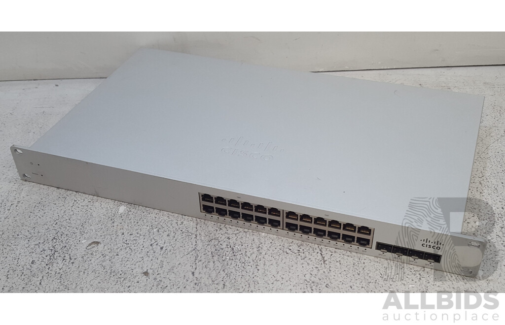 Cisco Meraki (MS220-24-HW) MS220-24 24-Port Gigabit Ethernet Switch