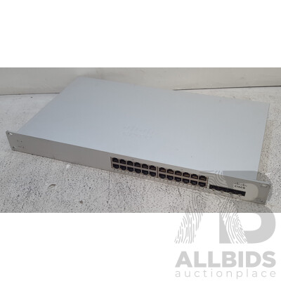 Cisco Meraki (MS220-24-HW) MS220-24 24-Port Gigabit Ethernet Switch