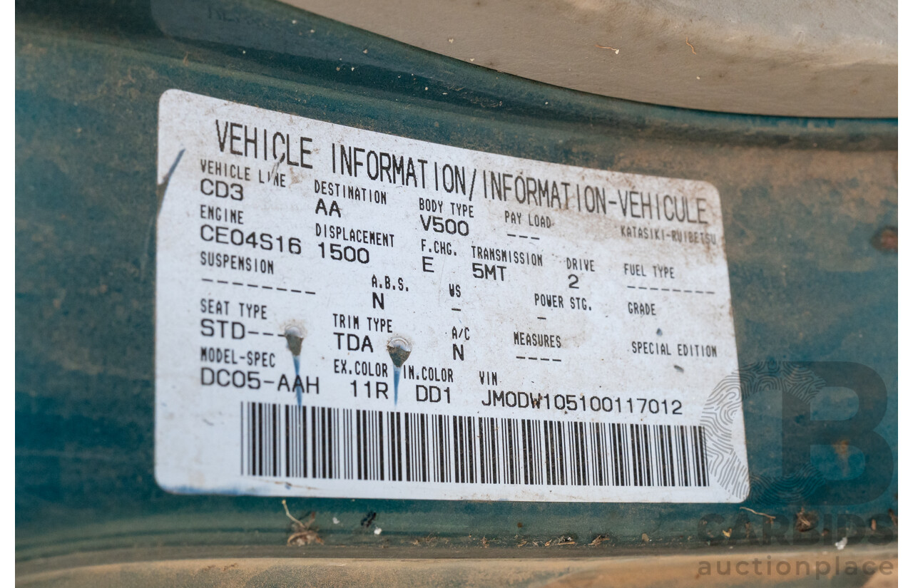 3/2000 Mazda 121 Metro 5d Hatchback 1.5L