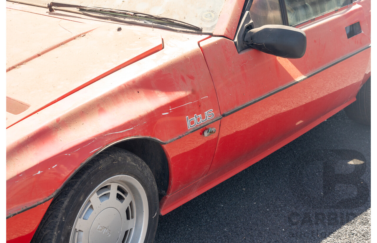 01/1986 Lotus Eclat Excel S.E. 2d Coupe Calypso Red 2.2L - Personal Import 10/1994