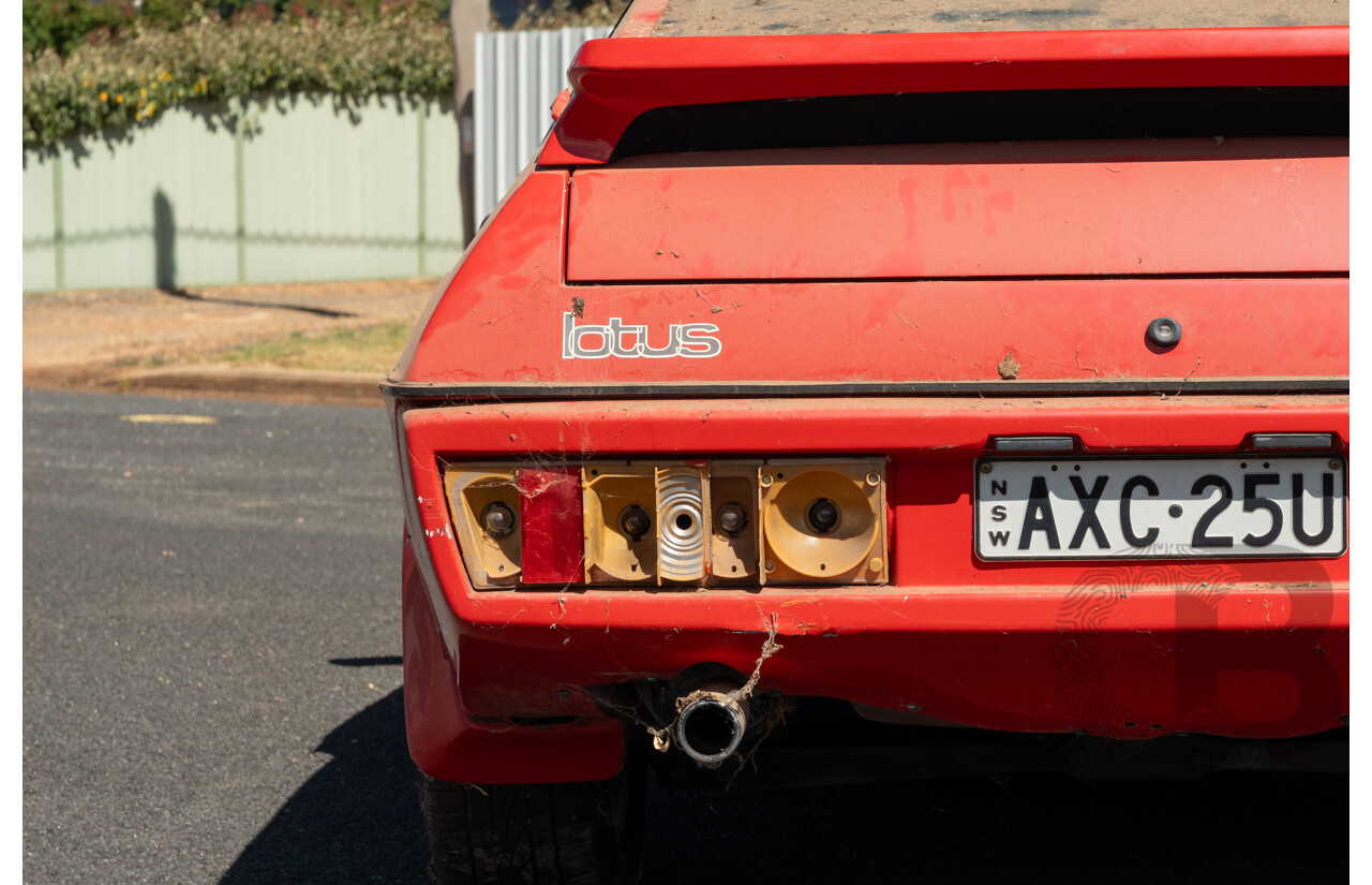 01/1986 Lotus Eclat Excel S.E. 2d Coupe Calypso Red 2.2L - Personal Import 10/1994