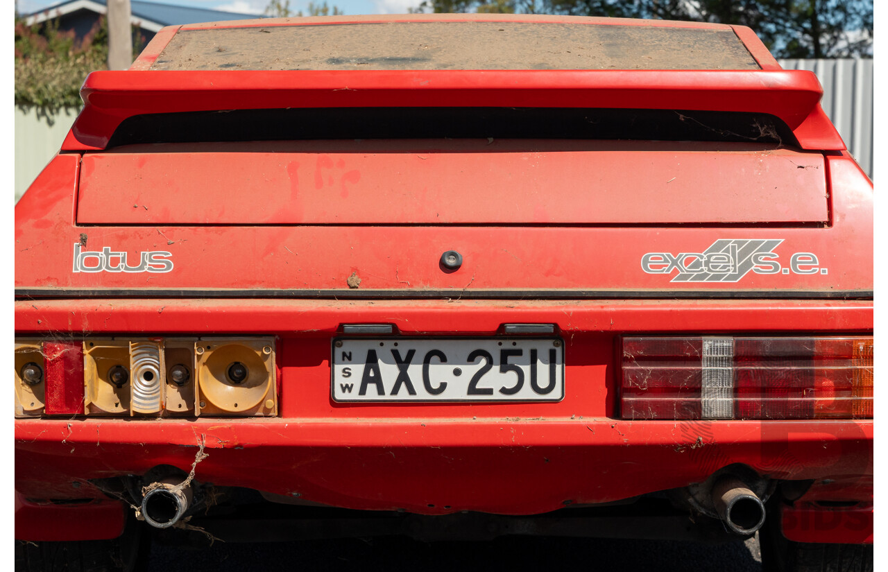 01/1986 Lotus Eclat Excel S.E. 2d Coupe Calypso Red 2.2L - Personal Import 10/1994