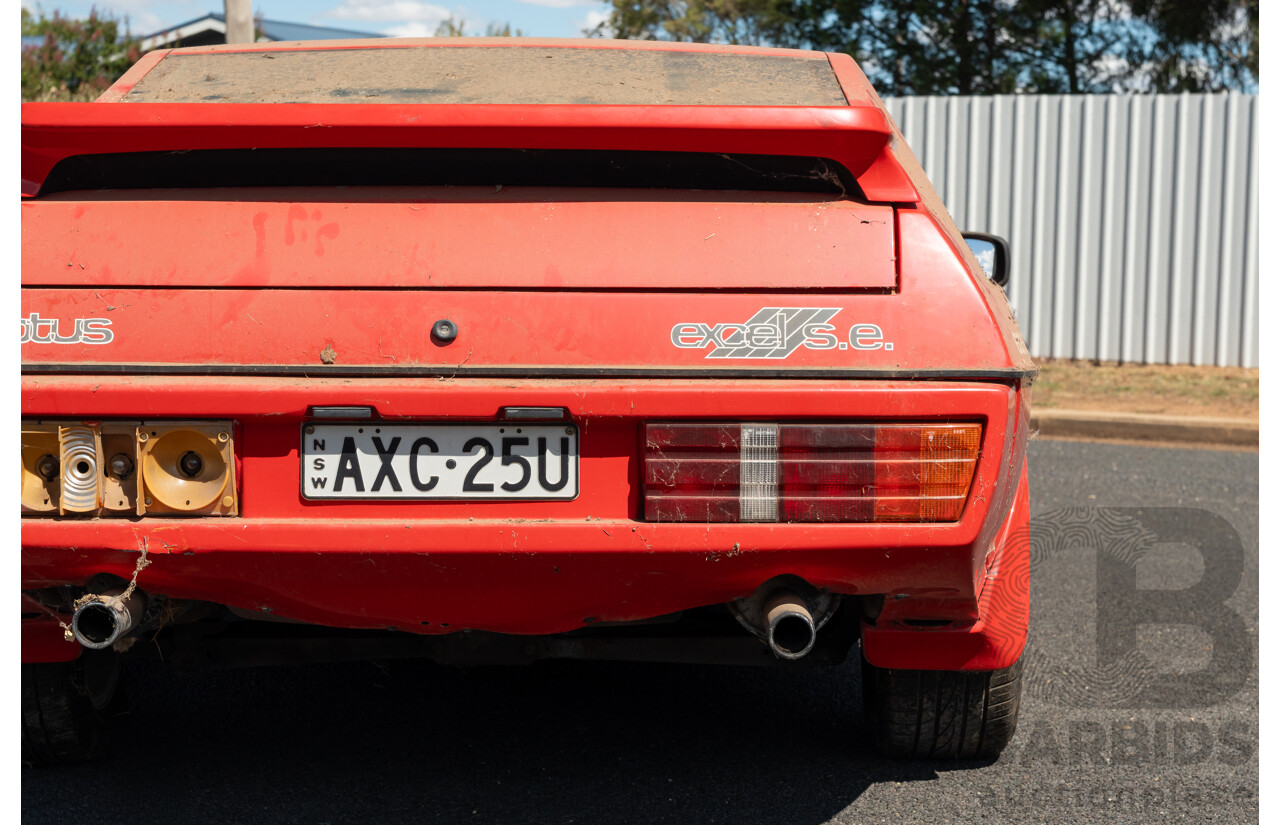 01/1986 Lotus Eclat Excel S.E. 2d Coupe Calypso Red 2.2L - Personal Import 10/1994