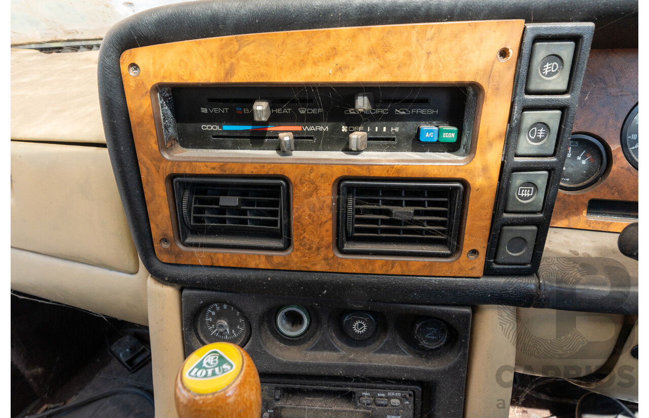 01/1986 Lotus Eclat Excel S.E. 2d Coupe Calypso Red 2.2L - Personal Import 10/1994