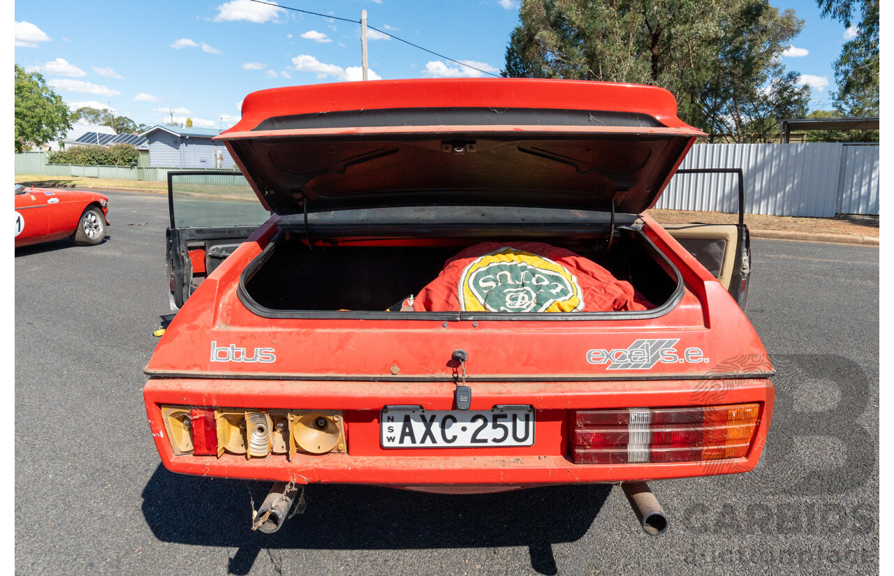 01/1986 Lotus Eclat Excel S.E. 2d Coupe Calypso Red 2.2L - Personal Import 10/1994