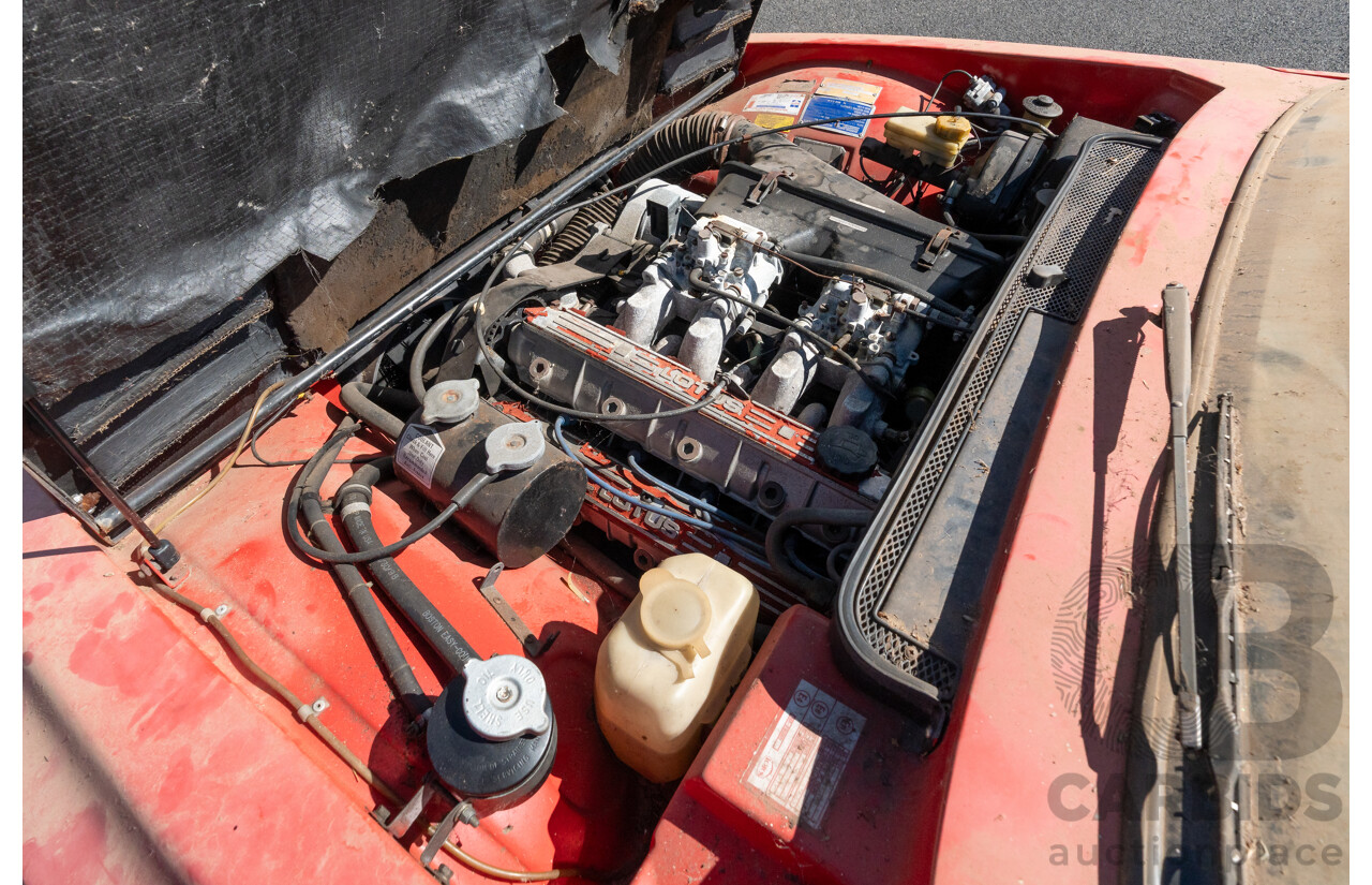 01/1986 Lotus Eclat Excel S.E. 2d Coupe Calypso Red 2.2L - Personal Import 10/1994