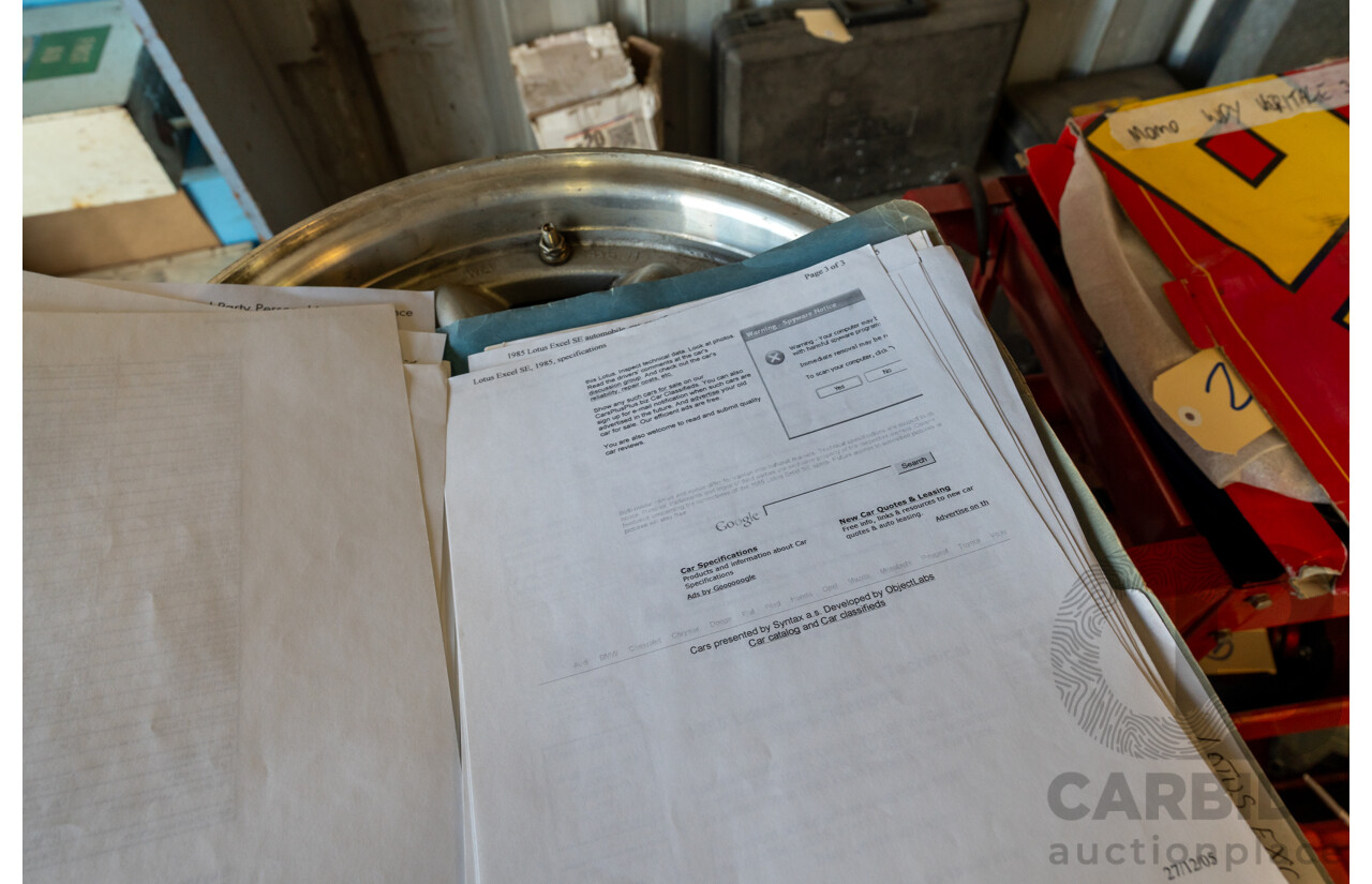 01/1986 Lotus Eclat Excel S.E. 2d Coupe Calypso Red 2.2L - Personal Import 10/1994