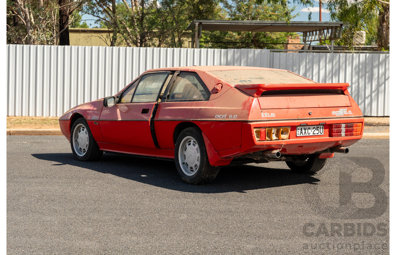 01/1986 Lotus Eclat Excel S.E. 2d Coupe Calypso Red 2.2L - Personal Import 10/1994