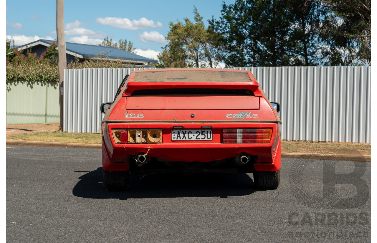 01/1986 Lotus Eclat Excel S.E. 2d Coupe Calypso Red 2.2L - Personal Import 10/1994