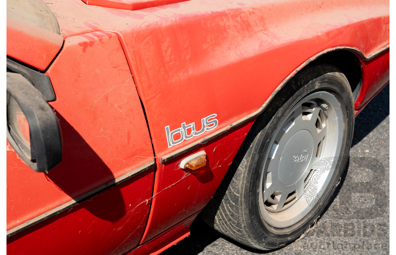 01/1986 Lotus Eclat Excel S.E. 2d Coupe Calypso Red 2.2L - Personal Import 10/1994