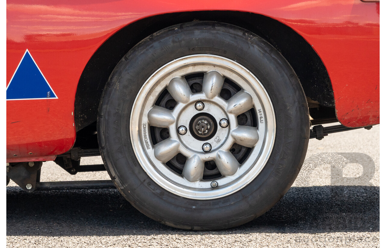 2/1977 British Leyland M.G. MGB 2d Roadster Red 1.8L - Modified and CAMS Logbooked for Hillclimb / Rally