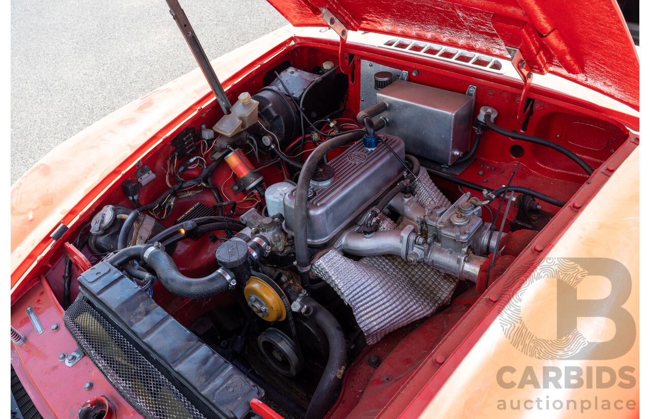 2/1977 British Leyland M.G. MGB 2d Roadster Red 1.8L - Modified and CAMS Logbooked for Hillclimb / Rally