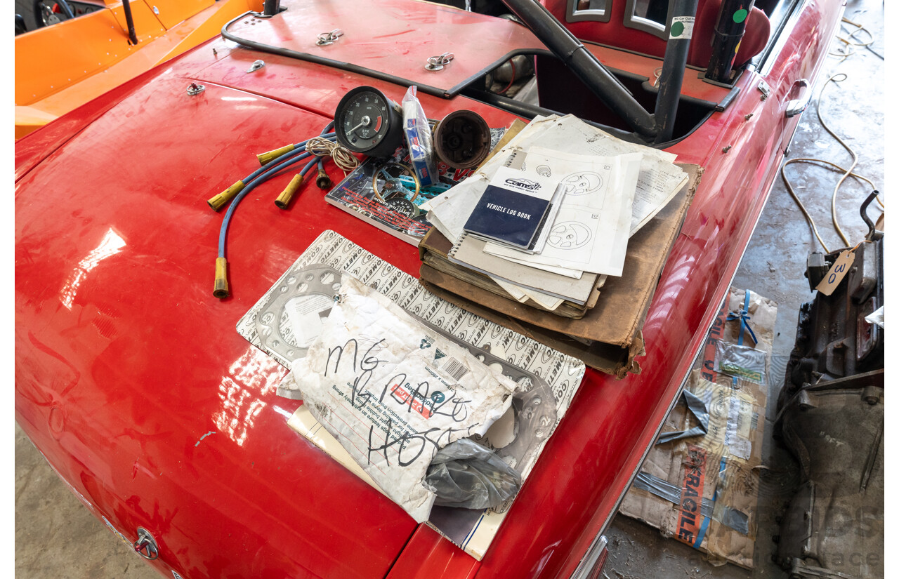 2/1977 British Leyland M.G. MGB 2d Roadster Red 1.8L - Modified and CAMS Logbooked for Hillclimb / Rally