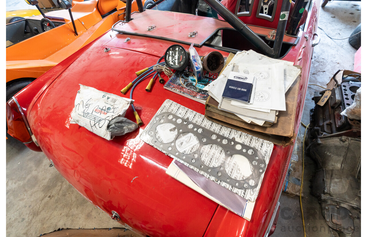 2/1977 British Leyland M.G. MGB 2d Roadster Red 1.8L - Modified and CAMS Logbooked for Hillclimb / Rally