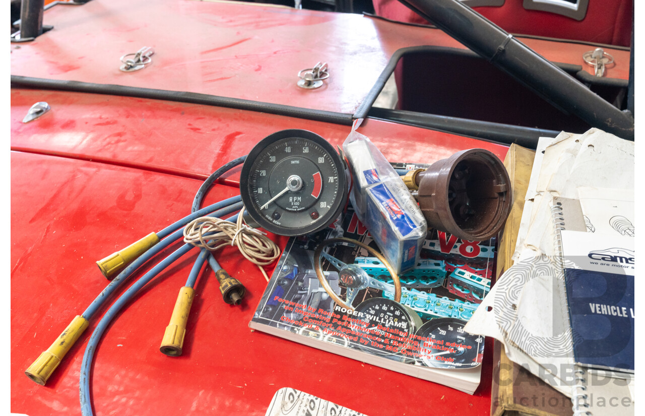 2/1977 British Leyland M.G. MGB 2d Roadster Red 1.8L - Modified and CAMS Logbooked for Hillclimb / Rally