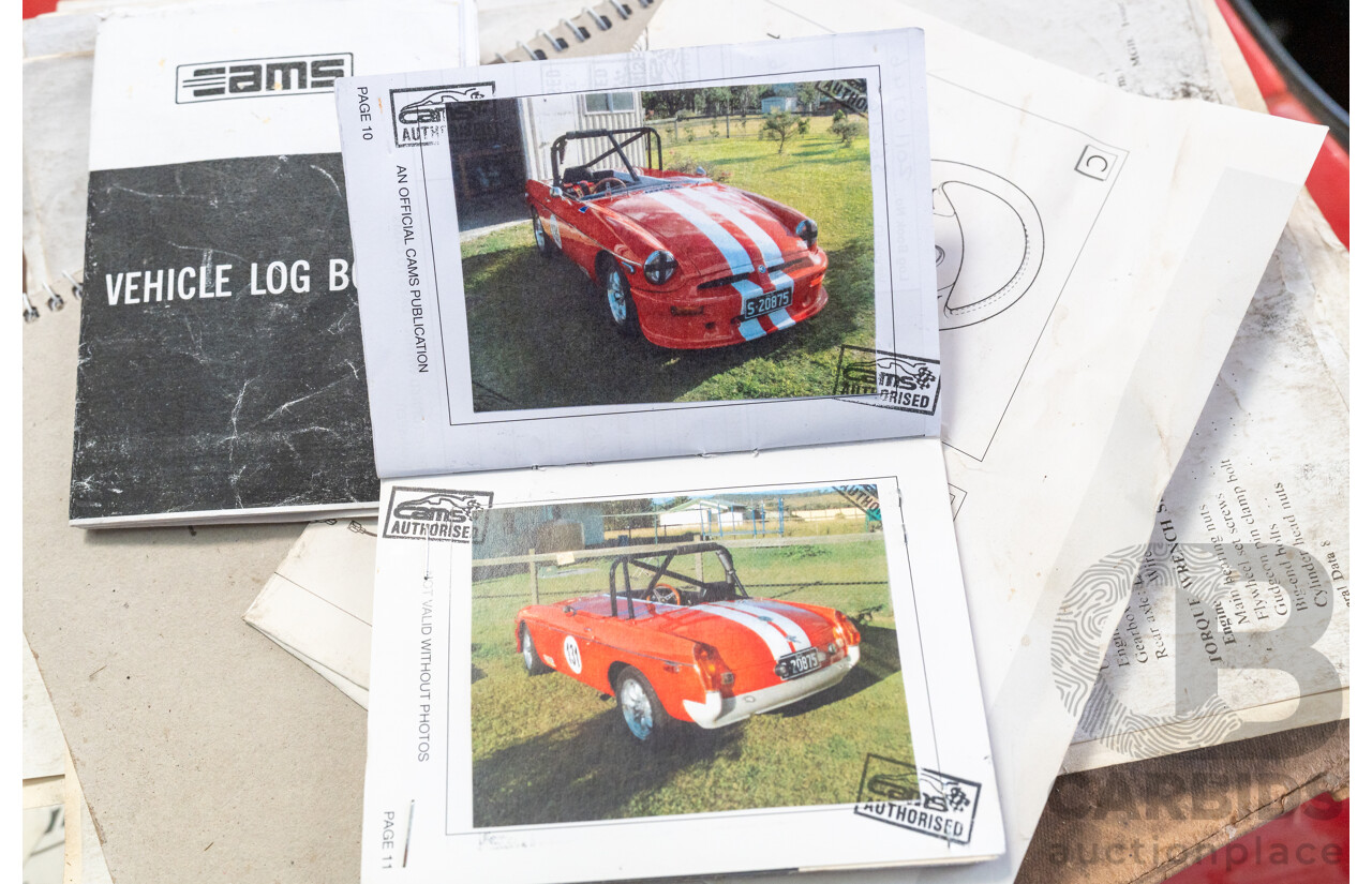 2/1977 British Leyland M.G. MGB 2d Roadster Red 1.8L - Modified and CAMS Logbooked for Hillclimb / Rally