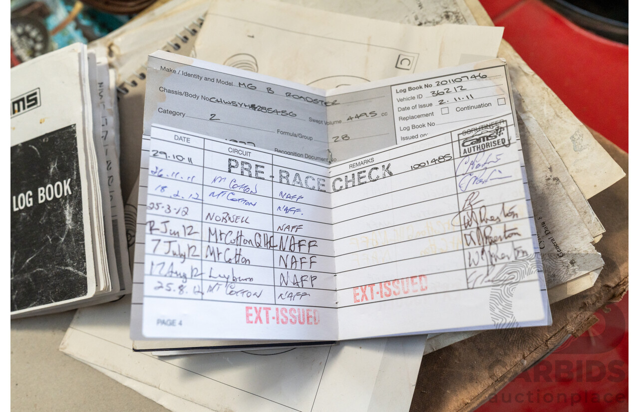 2/1977 British Leyland M.G. MGB 2d Roadster Red 1.8L - Modified and CAMS Logbooked for Hillclimb / Rally