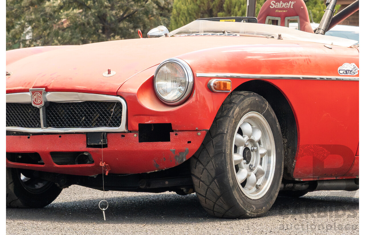 2/1977 British Leyland M.G. MGB 2d Roadster Red 1.8L - Modified and CAMS Logbooked for Hillclimb / Rally