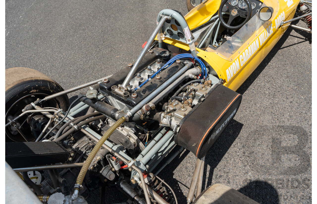 Circa 1969 Renmax F2/BN3 Race Car Yellow Alfa Romeo 1.6L - CAMS Logbooked