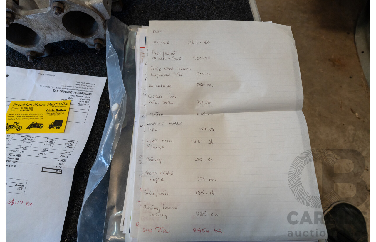 Circa 1969 Renmax F2/BN3 Race Car Yellow Alfa Romeo 1.6L - CAMS Logbooked