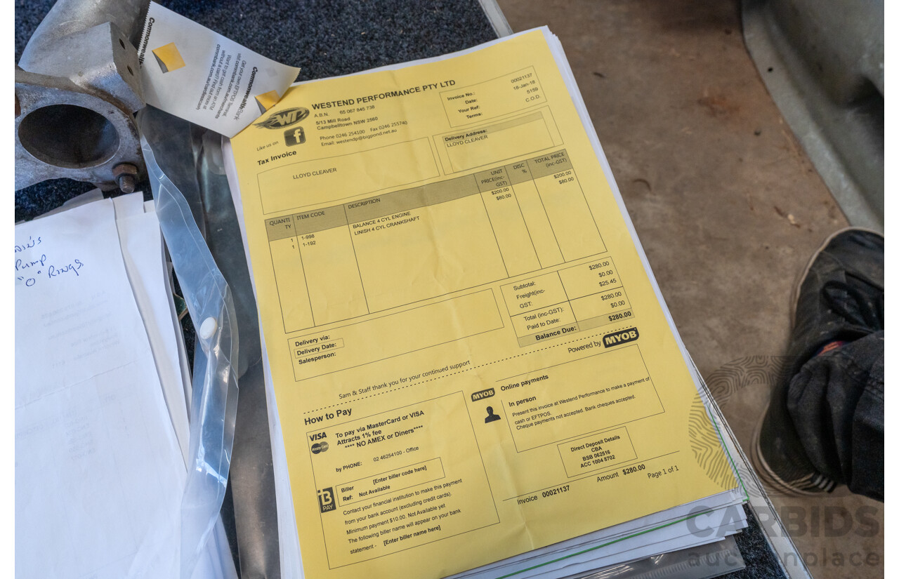 Circa 1969 Renmax F2/BN3 Race Car Yellow Alfa Romeo 1.6L - CAMS Logbooked