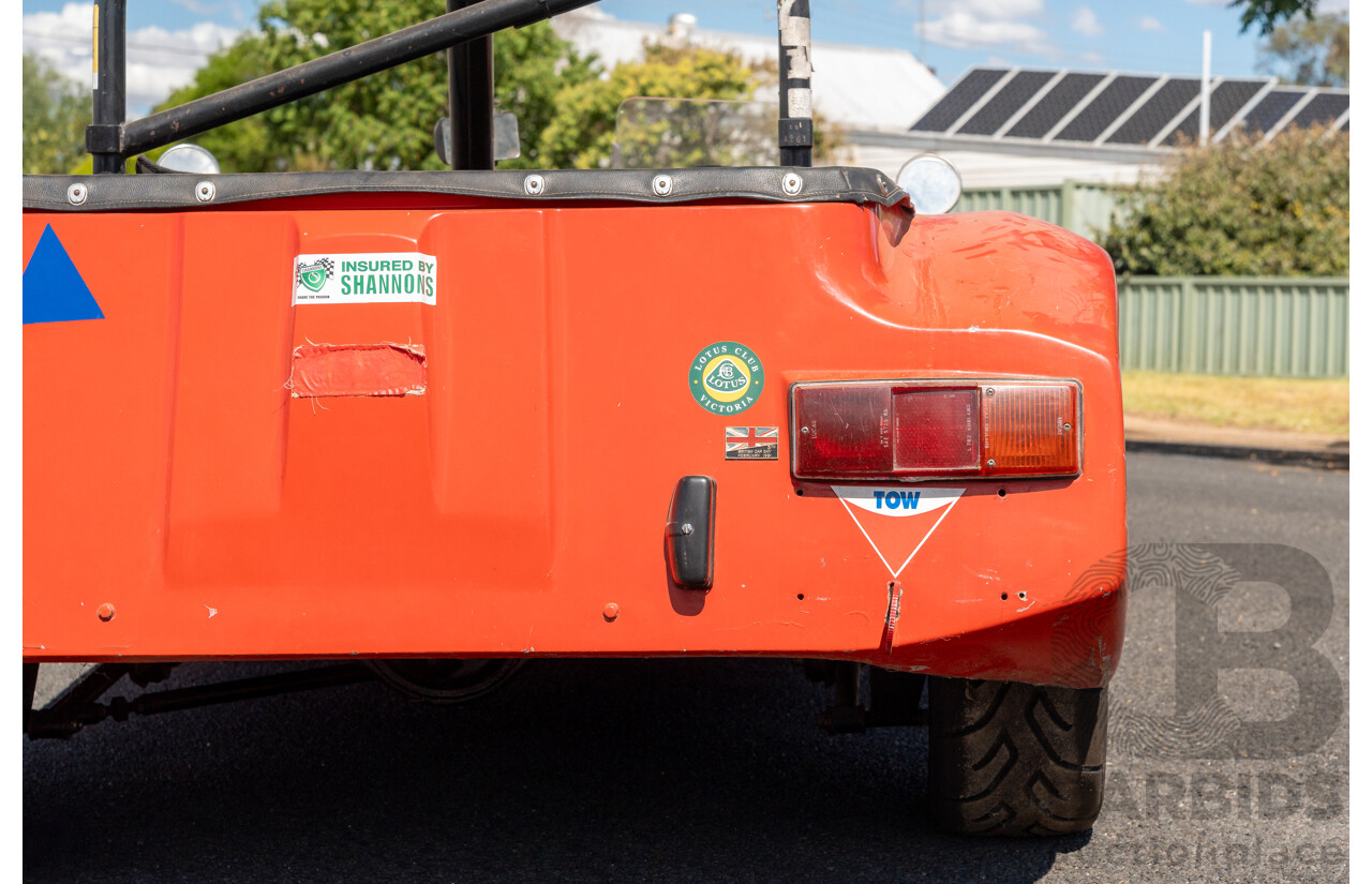 01/1978 Lotus Seven Mk4 (Steel Brothers New Zealand) 2d Roadster Red 1.6L - CAMS Logbooked