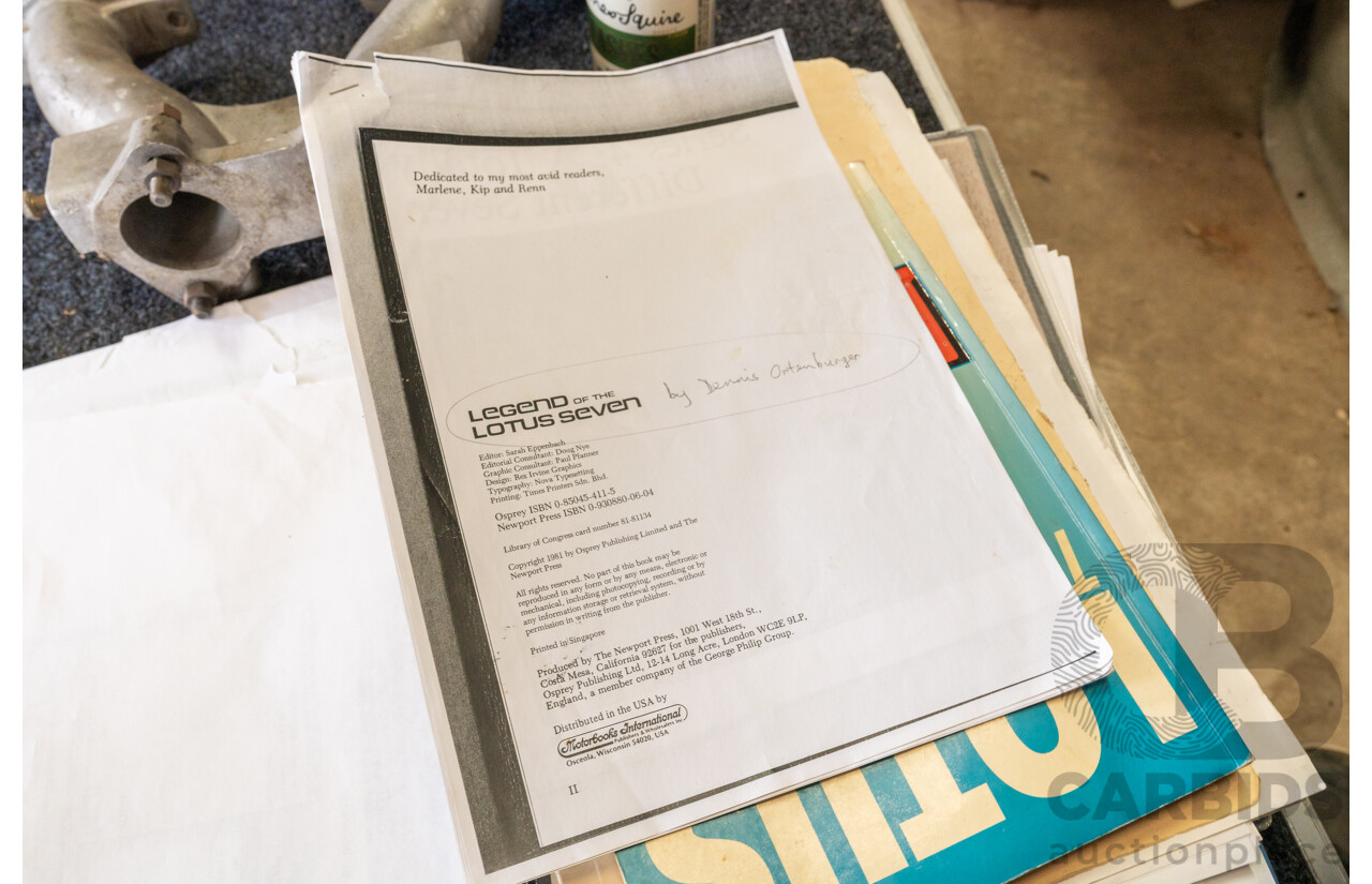 01/1978 Lotus Seven Mk4 (Steel Brothers New Zealand) 2d Roadster Red 1.6L - CAMS Logbooked