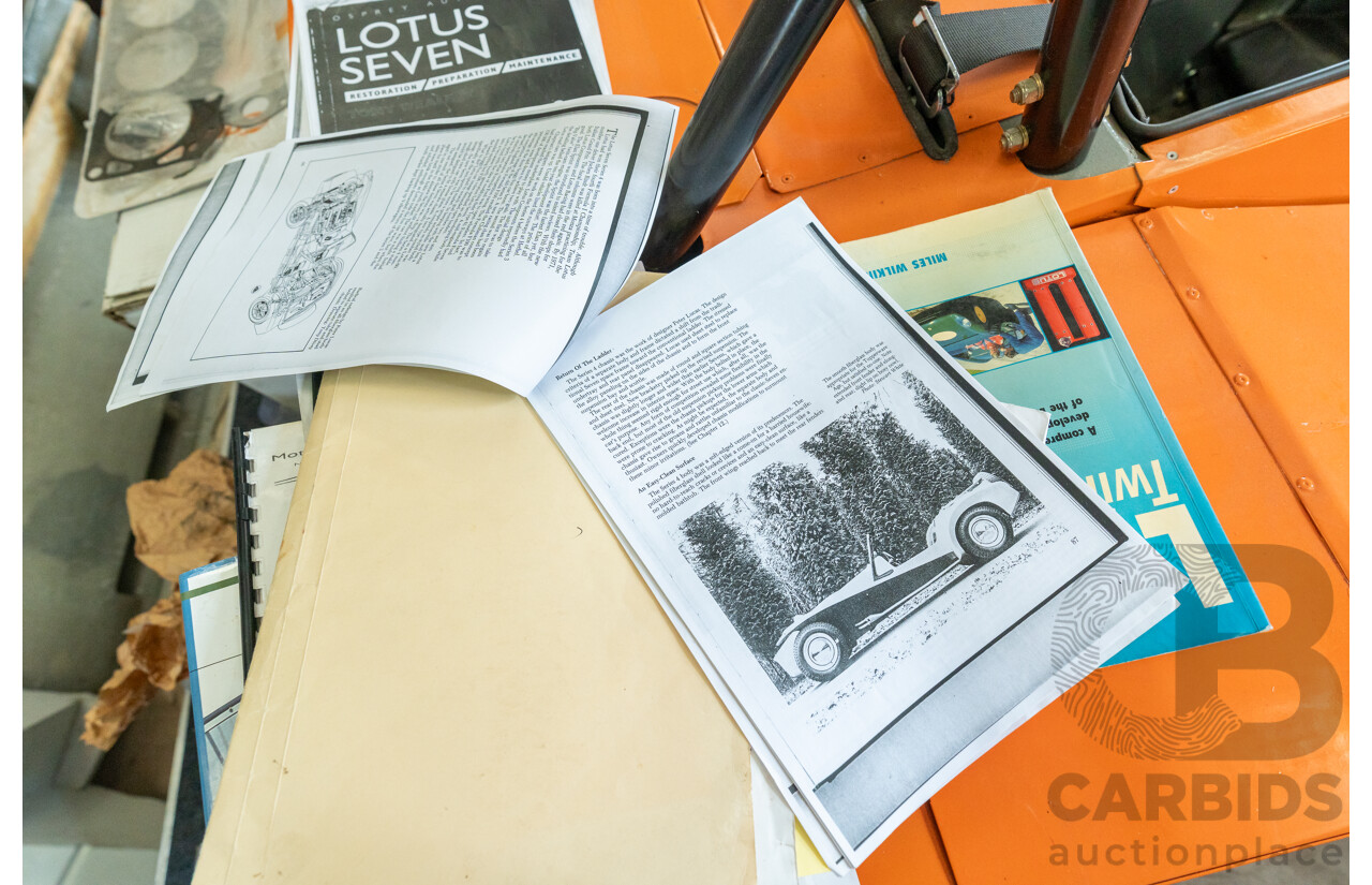 01/1978 Lotus Seven Mk4 (Steel Brothers New Zealand) 2d Roadster Red 1.6L - CAMS Logbooked