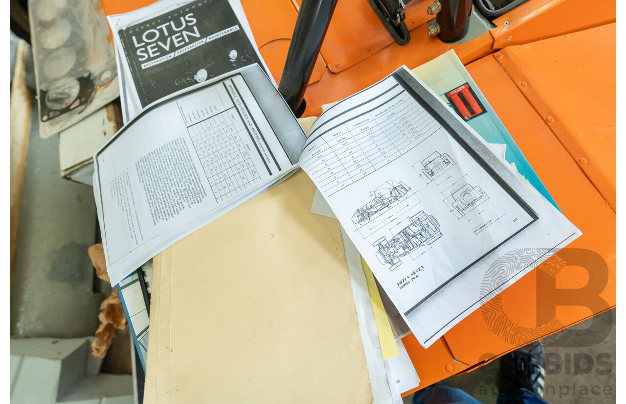 01/1978 Lotus Seven Mk4 (Steel Brothers New Zealand) 2d Roadster Red 1.6L - CAMS Logbooked