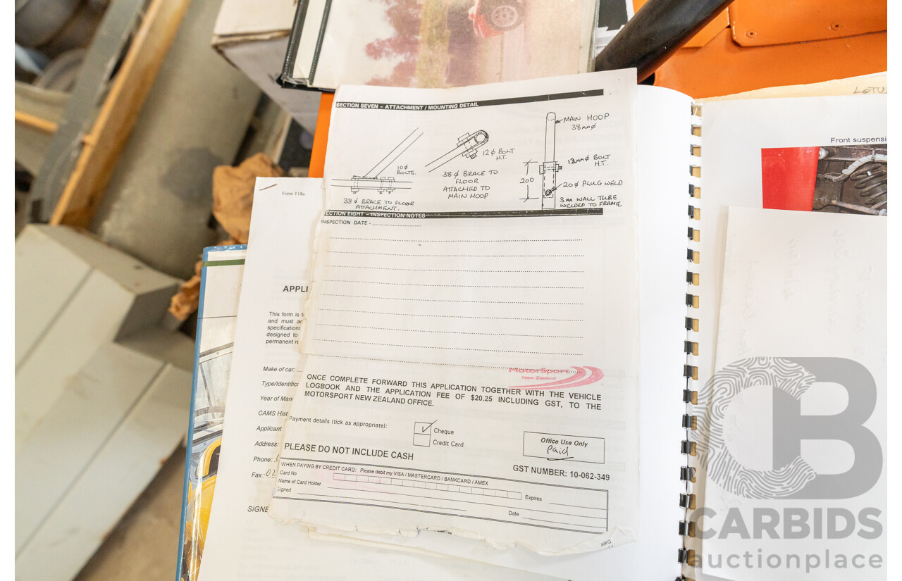 01/1978 Lotus Seven Mk4 (Steel Brothers New Zealand) 2d Roadster Red 1.6L - CAMS Logbooked