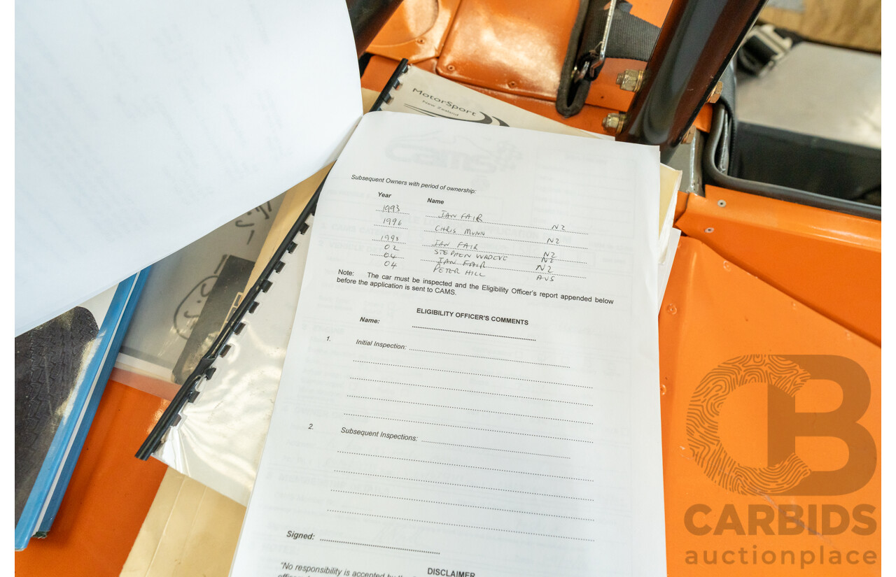 01/1978 Lotus Seven Mk4 (Steel Brothers New Zealand) 2d Roadster Red 1.6L - CAMS Logbooked