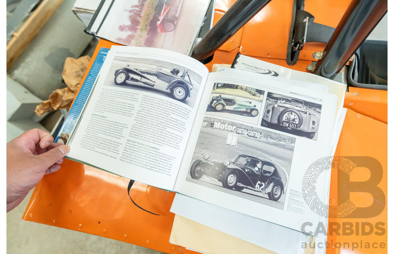 01/1978 Lotus Seven Mk4 (Steel Brothers New Zealand) 2d Roadster Red 1.6L - CAMS Logbooked