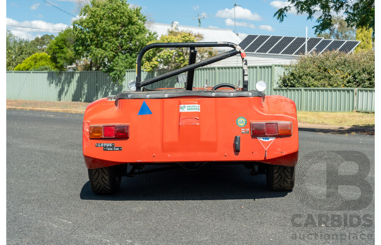 01/1978 Lotus Seven Mk4 (Steel Brothers New Zealand) 2d Roadster Red 1.6L - CAMS Logbooked