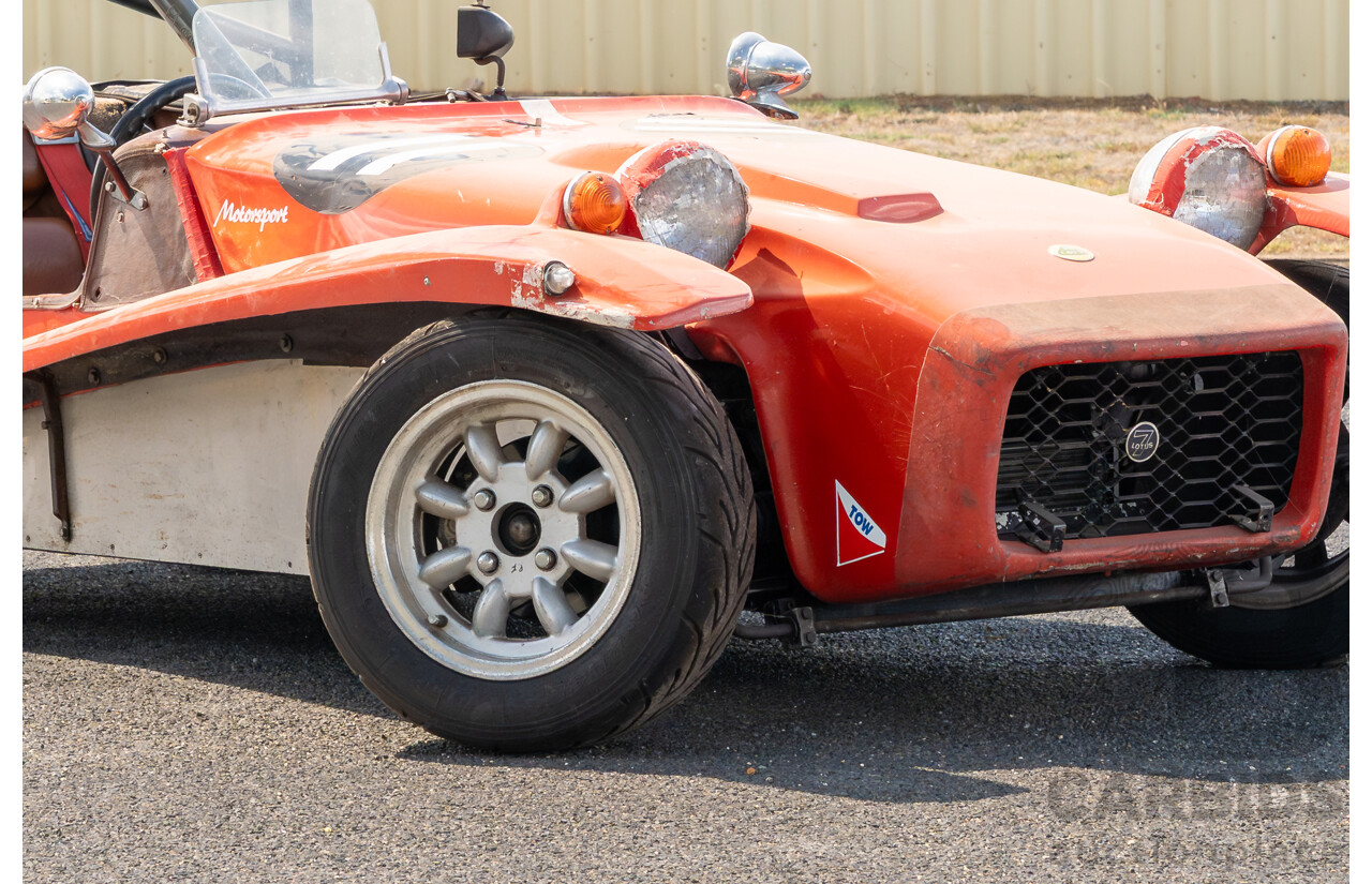 01/1978 Lotus Seven Mk4 (Steel Brothers New Zealand) 2d Roadster Red 1.6L - CAMS Logbooked