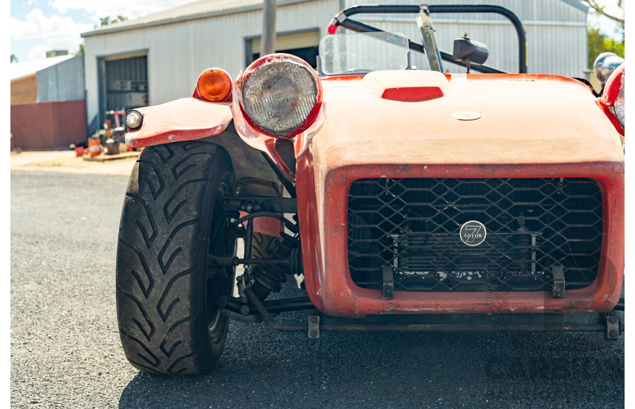 01/1978 Lotus Seven Mk4 (Steel Brothers New Zealand) 2d Roadster Red 1.6L - CAMS Logbooked