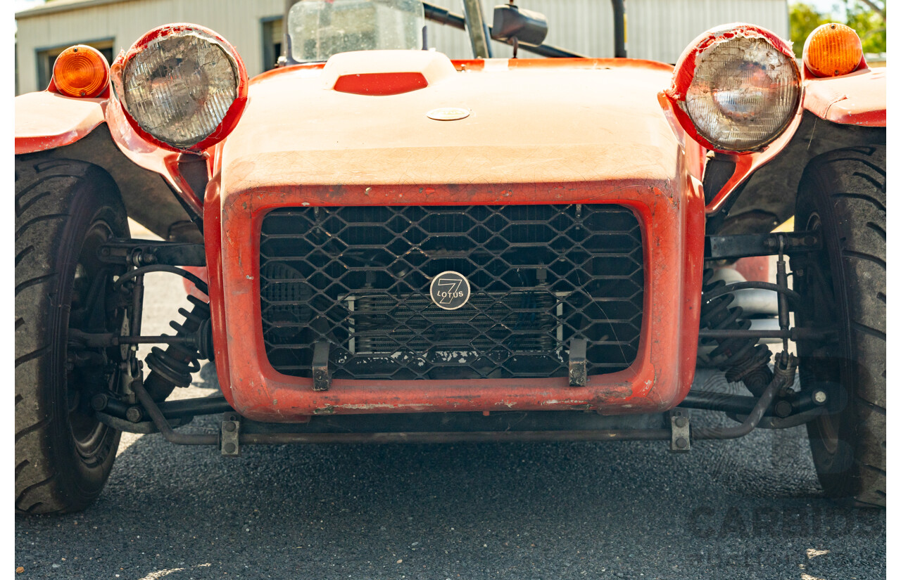 01/1978 Lotus Seven Mk4 (Steel Brothers New Zealand) 2d Roadster Red 1.6L - CAMS Logbooked
