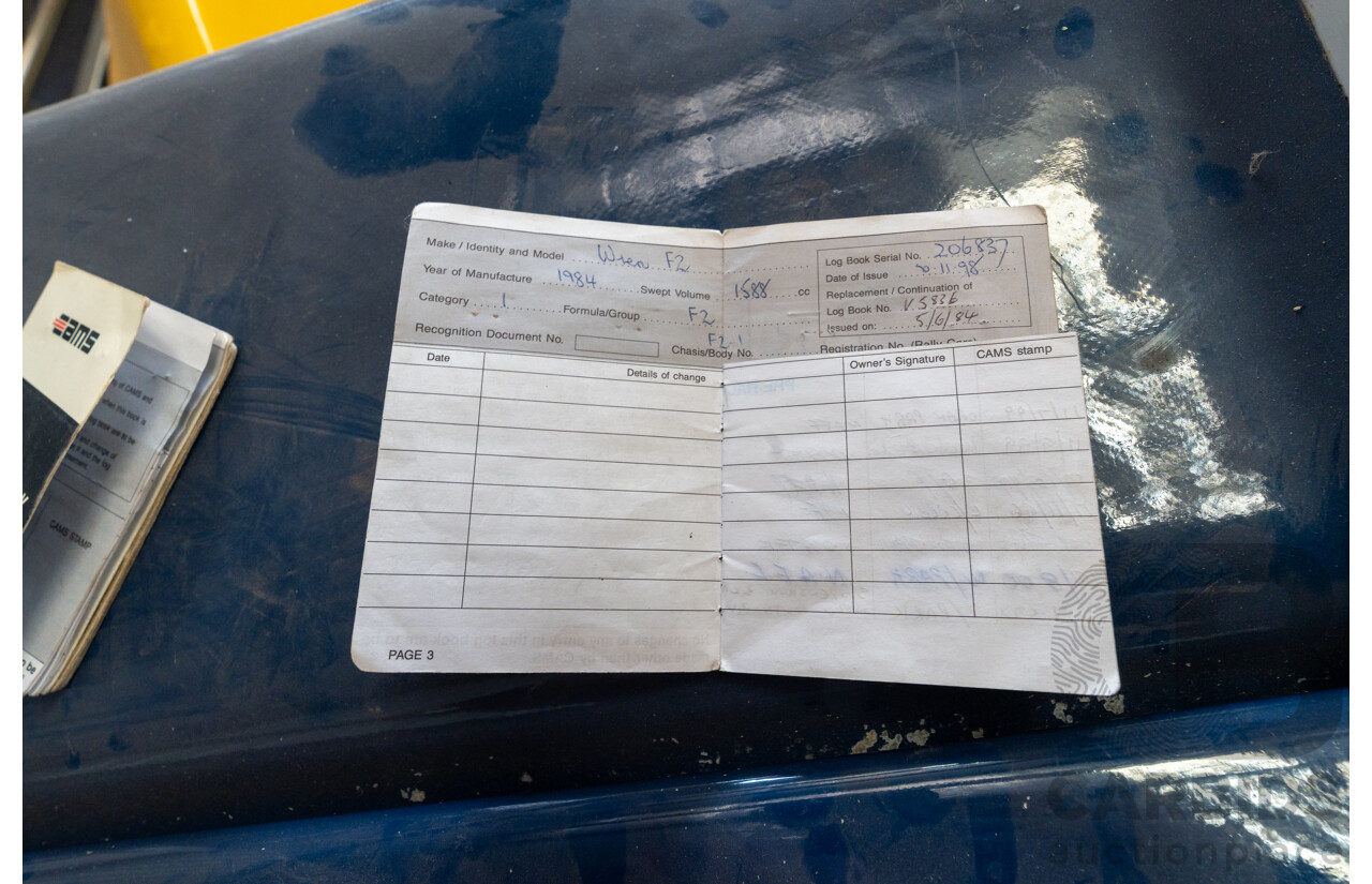 Circa 1984 Wren F2-1 Racing Car Yellow 1.6L - CAMS Logbooked