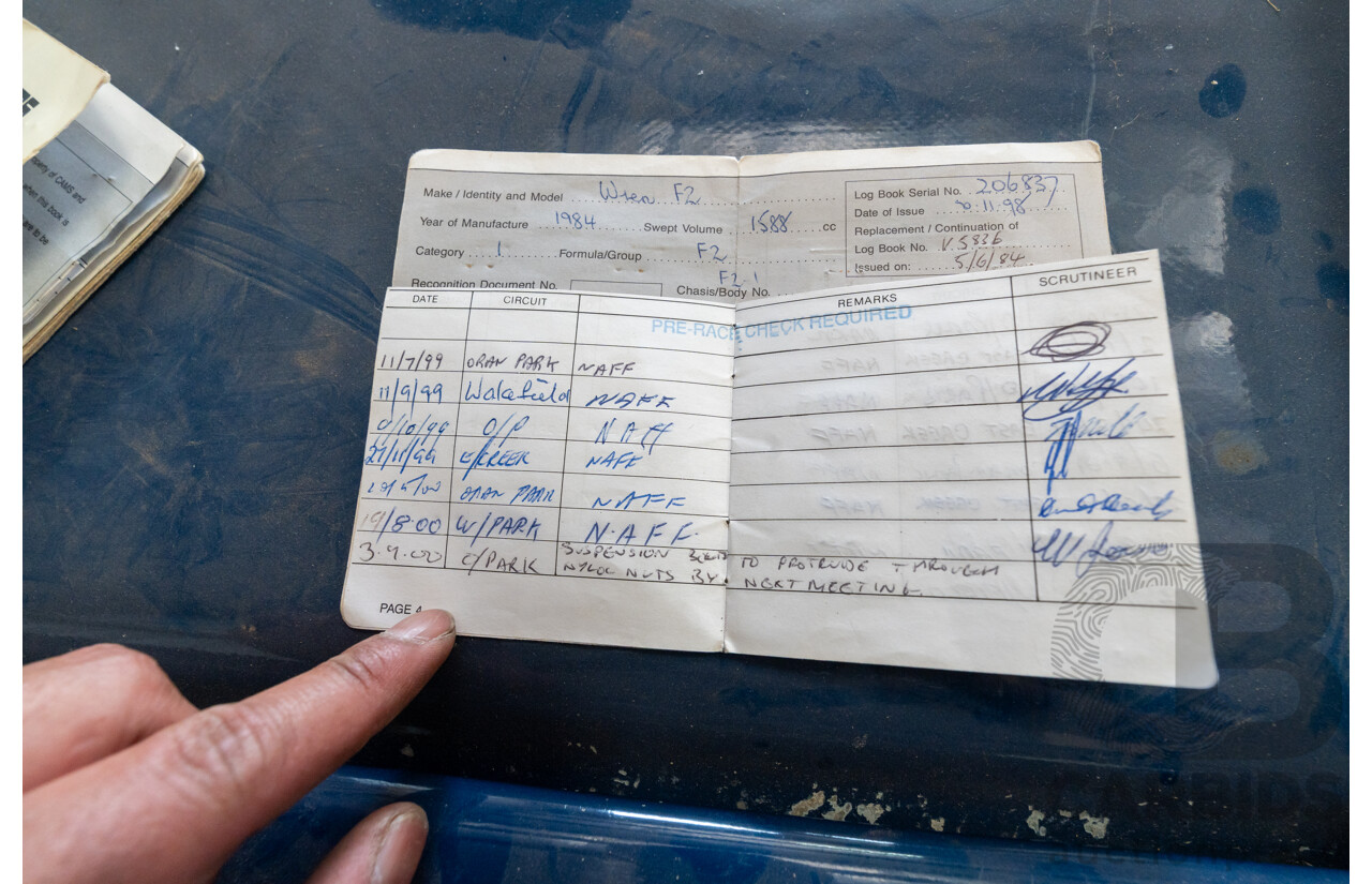 Circa 1984 Wren F2-1 Racing Car Yellow 1.6L - CAMS Logbooked