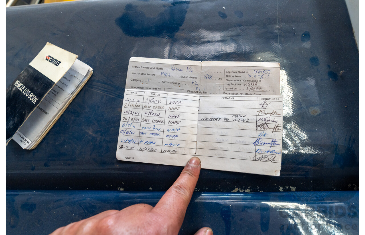 Circa 1984 Wren F2-1 Racing Car Yellow 1.6L - CAMS Logbooked