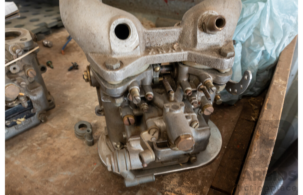 Pair of DELLORTO DHLA45 Carburetors with Lynx Attachment