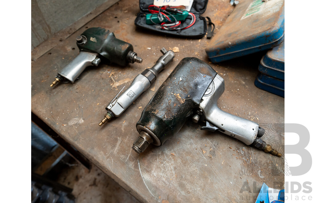 Collection of Three Pneumatic Workshop Rattle Tools