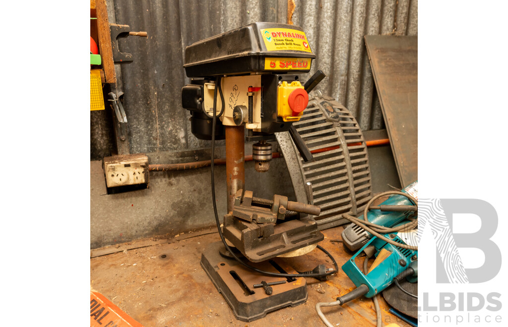 Dynalink 13mm Chuck Bench Mount Drill Press