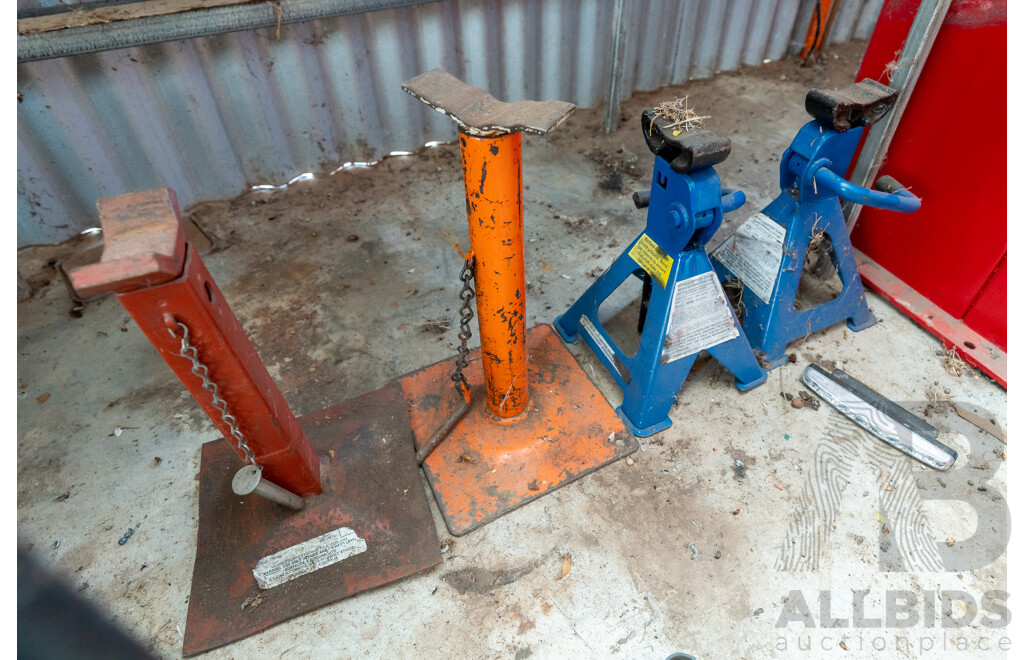 Collection of Four Workshop Jack Stands