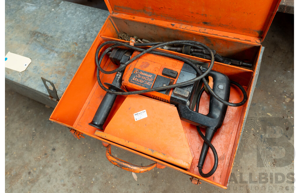 Ramset Dynadrill Model 342 Rotary Hammer in Case