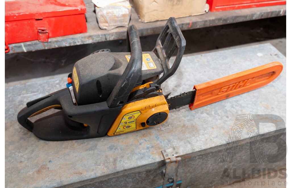 Husqvarna 36cc Chainsaw with Poulan Pro Chainsaw