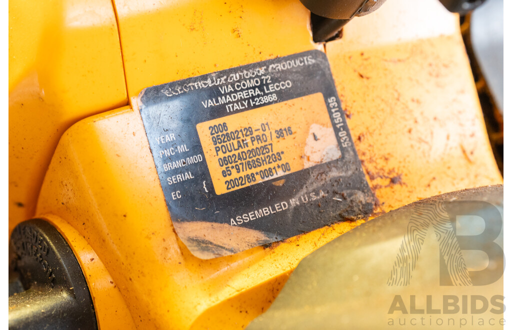 Husqvarna 36cc Chainsaw with Poulan Pro Chainsaw